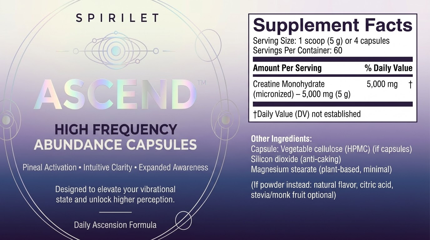 Spirilet™ Ascend: High Frequency Abundance Capsules